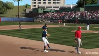 MLB The Show smart CPU fielding decision in RTTS 5U-3