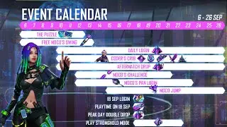 ELITE MOCO EVENT CALENDAR DETAIL | FREE FIRE NEW EVENT | ELITE MOCO EVENT | MOCO CALENDAR