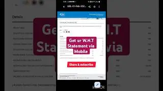 Bank WHT Certificate Mobile Se Easily Lein | UBL Guide 2025 #WithholdingTax #UBL #humausman