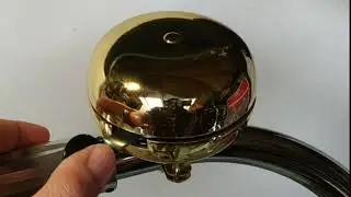 GOLDEN XL Bicycle Bell - DING DONG 80mm - Lowrider style Design by www.CruiserShop.eu & TwoDiceBikes