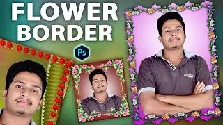 How To Create Flower Border In Photoshop CC In Hindi Art Balaghat