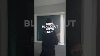 100% blackout blind and net Blind Screen&reg;️ 02 Double Track #blindscreen #blackout #blinds