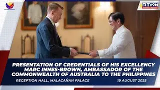 Presentation of Credentials of H.E. Marc Innes-Brown, Ambassador of the Commonwealth of Australia