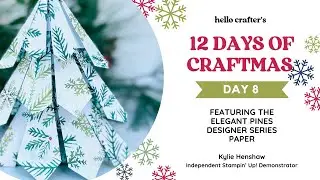 Kylie's 12 days of Craftmas 2025 - Day 8 - Folded Paper Trees