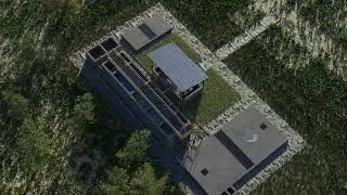 50 Kilo Liter per day Capacity - Sewage water Treatment Plant Project (3D Render)