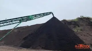 Composting with Komptech XL3 Starscreen Screener & stacking with McCloskey stacker - Maverick