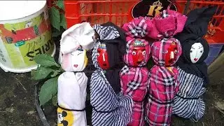Mencari Ondel ondel Pocong Yang Hilang Bersembunyi di balik kotak peti Di kontraan Ondel Pocong😱😱