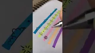 BuJo divider ideas. Cute border ideas for bujo/project files. #bujo #border #ideas #artwork