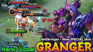 Granger Hellbringer New SPECIAL Skin MVP Play! - Top Global Granger by CallMeJu - MLBB