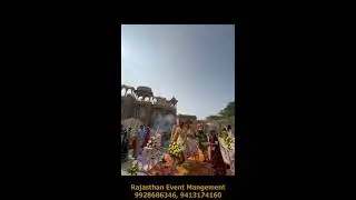 Bride Groom Entry on Cycle Rickshaw,Big Puppet Dances,Phoolon ki Holi|Wedding Planner in Udaipur
