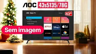 Tv AOC sem imagem com tela Azul 💙💙💙 vamos resolver. 😉