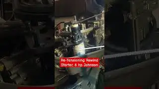 Re-Tensioning Rewind Starter for Johnson 6 hp Outboard