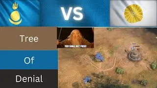 Conq III Mongol Player's Town Center Defeated by Tree | Age of Empires IV