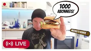 2.2 POUNDER (Burger van 1000 gram!) | 1000 subs LIVE SPECIAL | Michell's Keuken LIVE