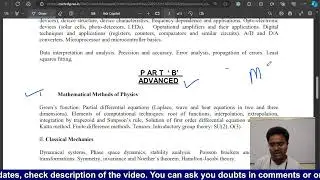 JET Physics Syllabus 2025