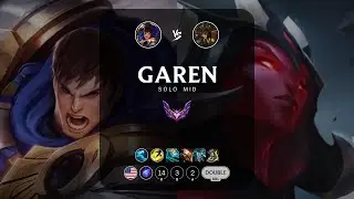 Garen Mid vs Cassiopeia - NA Master Patch 12.23