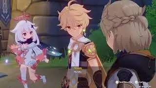 ALBEDO MEETS TIGHNARI AND CYNO Genshin Impact CUTSCENE