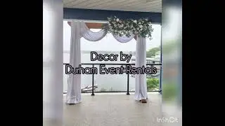 Rustic Arch Setup at The Lake House in Pickering, Ontario, Canada