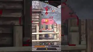 СКИЛЛОВИК на ОПАСНОМ ПУЛЕМЕТЕ попал в НУБКУ и тащит БОЙ 1 vs 5 в ПЕСКЕ #tanksblitz #blitz #shorts