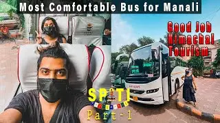 We travelled in HPTDC BUS and loved it! Mumbai 🚋 Delhi 🚍 Manali | SPITI Backpacking Trip part-1