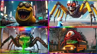 Minion  🆚Police Car  🆚 Minion Excavator 🆚 School Bus Monster  🎶 Tiles Hop