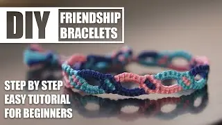 Chain Diamond Alternating Friendship Bracelets Step by Step Tutorial | Easy Tutorial for Beginner