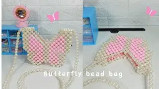How to make Butterfly pearlbag 🦋 || tas manik indonesia 🇲🇨 (part 1)