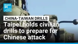 Taipei holds annual air raid drill to prepare for Chinese attack &bull; FRANCE 24 English