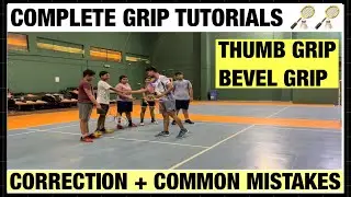 BACKHAND GRIP CORRECTION 🏸 #badminton #badmintontips #badmintongrip