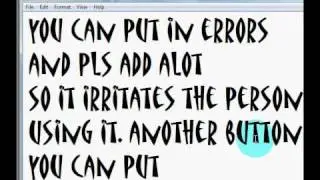 VB6 : How to show errors and make the user irritated!