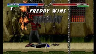 Mugen MK Project Jogando com o Freddy Stage Fatality e Fatality 1