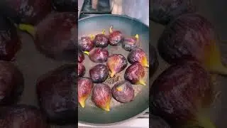 (452) - Figos grelhados com vinho do porto e creme de baunilha