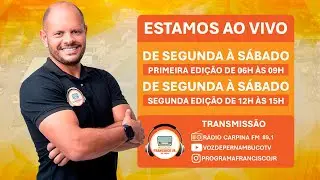 Programa Francisco Jr - 1ª Edição - 24-01-2026