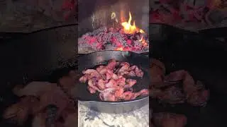 Bacon & Eggs in the Wood Oven!