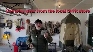 Camping gear from my local thrift store