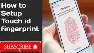 How to Setup Touch id fingerprin scanner#mobile#review#Mobile ki duniya