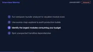 Optimize JS Bundle Size | Advanced Interview Answer