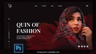 Fashion UI Design in 10 Min With Adobe Photoshop 2020 | UI Design Tutorial | Best Web Design 2020