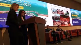YEP MED project pitch at the WestMED Stakeholder Conference 2025 in Tunis