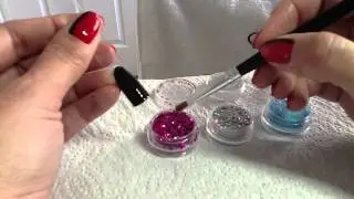 Glitter Review with Shellac Nail Art - Gold Leaf Craft Supplies