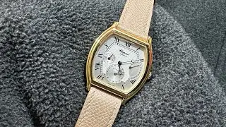 名表TV-中古Chopard 酒涌型 16/2248 黄金日期儲能32x38mm 自動機芯  9644