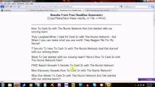 FREE Headline Generator | Generate Professional Headlines FAST!