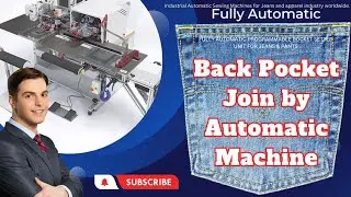 Back pocket join by automatic machine
