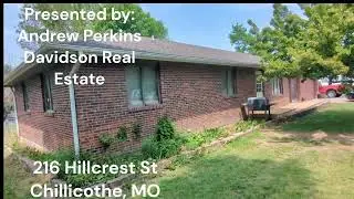 Video Home Tour 216 Hillcrest St, Chillicothe Missouri 64601