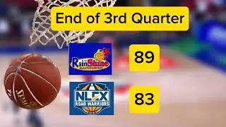 End of 3rd Quarter Rain or Shine vs NLEX #PBA #pbalivetoday