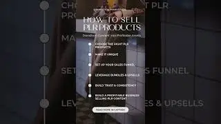 How to Sell PLR Products: Turning Simple Content into Profitable Assets #Short #PLR #MakeMoneyOnline