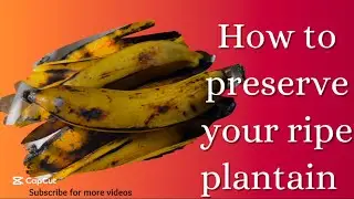 How to Preserve Plantains for Months | Best Freezing Method to Keep Them Fresh