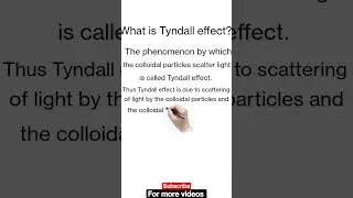 Tyndall effect| Tyndall effect class10 | tyndall effect experiment | tyndall effect in hindi #shorts