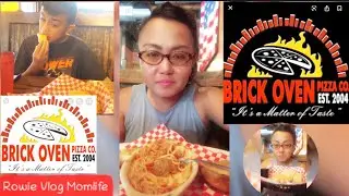 BRICK OVEN RESTAURANT | Pasta, Spaghetti, Garlic Bread, Salad , Pizza | Rowie Vlog Momlife
