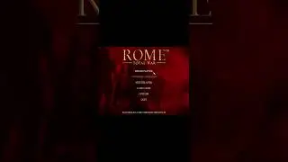 10s Main Menus: Rome: Total War (2004) - #rometotalwar #videogames #retrogaming #shorts #mainmenu
